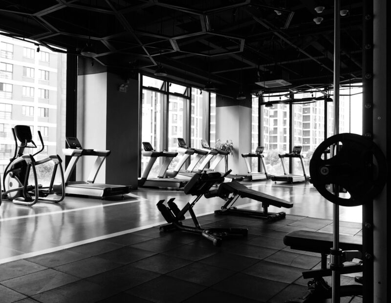 gym equipment inside room
